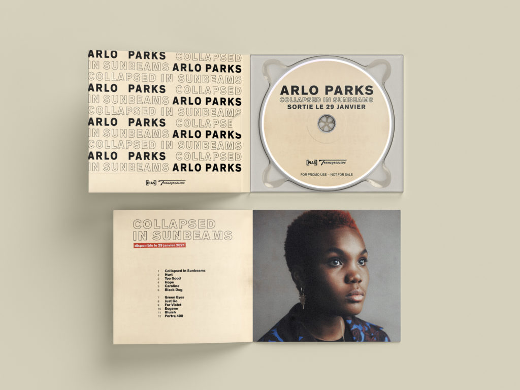 Arlo Parks - CD Promo - Com un poisson Design graphique