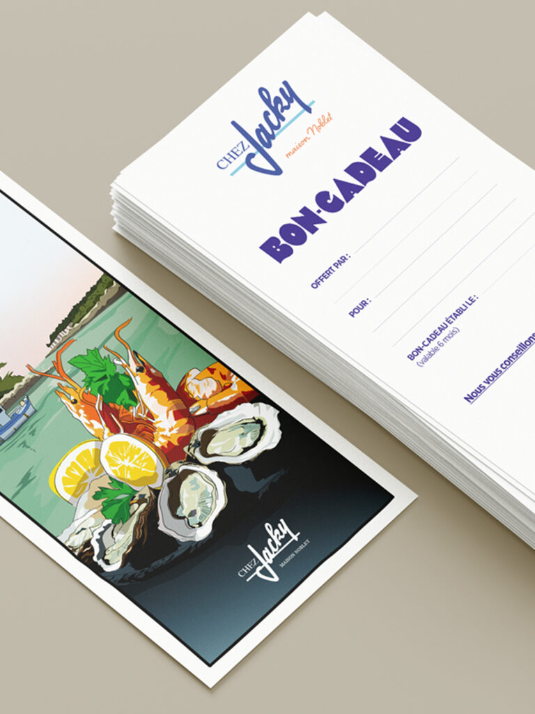 Illustration / graphiste Chez Jacky - Bretagne - Riec-sur-Belon - Com un poisson