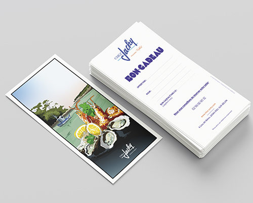 Illustration / graphiste Chez Jacky - Bretagne - Riec-sur-Belon - Com un poisson