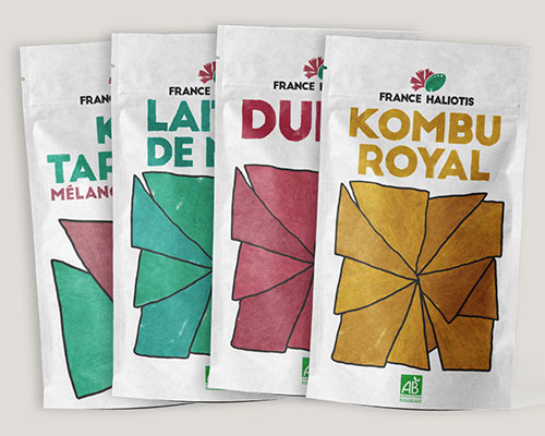 packaging France Haliotis algues bretagne Com un poisson graphiste