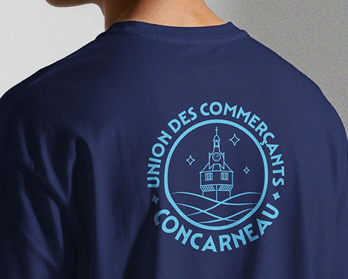 Logo - branding - Concarneau - UCC - Com un poisson - Graphiste Bretagne