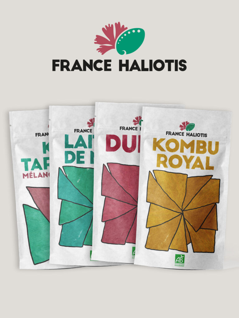 packaging France Haliotis algues bretagne Com un poisson graphiste